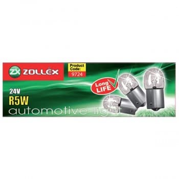 Sijalica Zollex 24V 5W BA15S 9724  (R5W 24V)